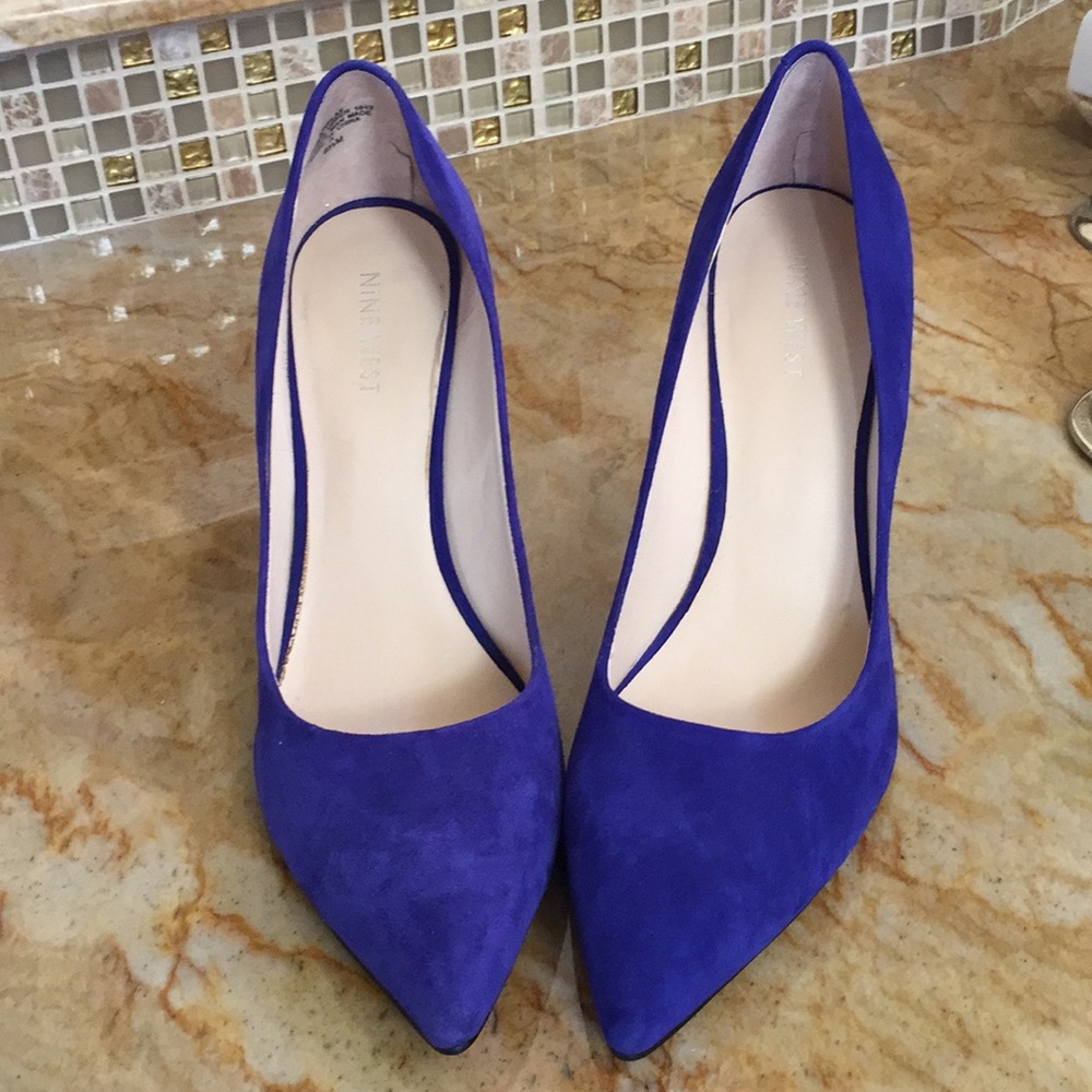 Royal blue heels